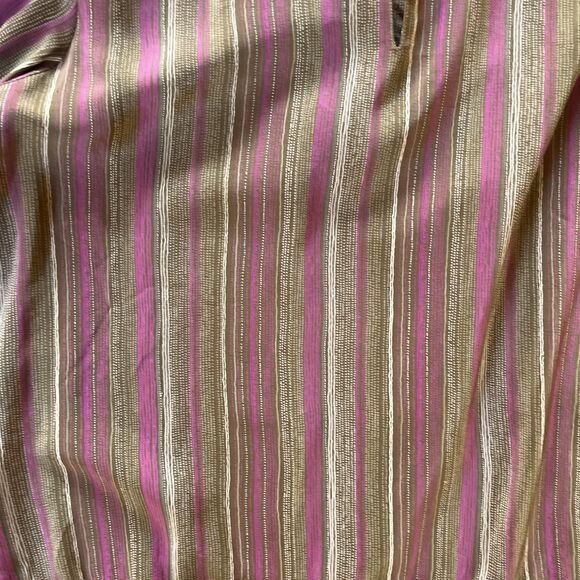 Vintage 1980s Francesca of Damon for  Starington Striped Silk Blouse - S/M - Picture 5 of 13